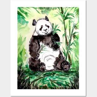 Hungry Big Panda Bear Posters and Art